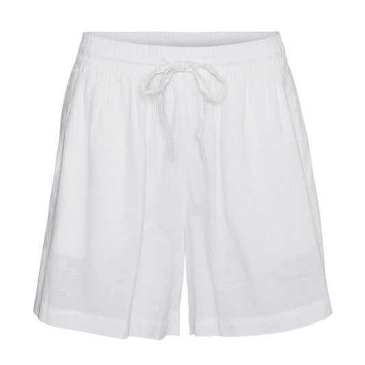 Snow White - Front - Vero Moda Womens-Ladies Linn Woven Relaxed Fit Shorts
