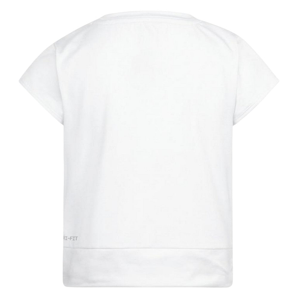 White - Back - Nike Childrens-Kids All Day Play Twist T-Shirt