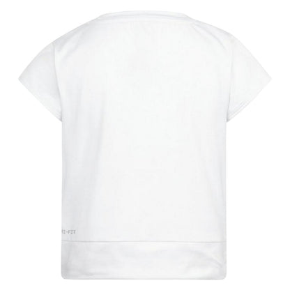 White - Back - Nike Childrens-Kids All Day Play Twist T-Shirt