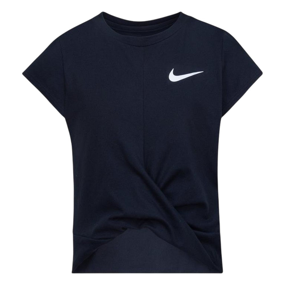 Black - Front - Nike Childrens-Kids All Day Play Twist T-Shirt