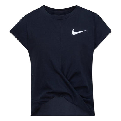 Black - Front - Nike Childrens-Kids All Day Play Twist T-Shirt