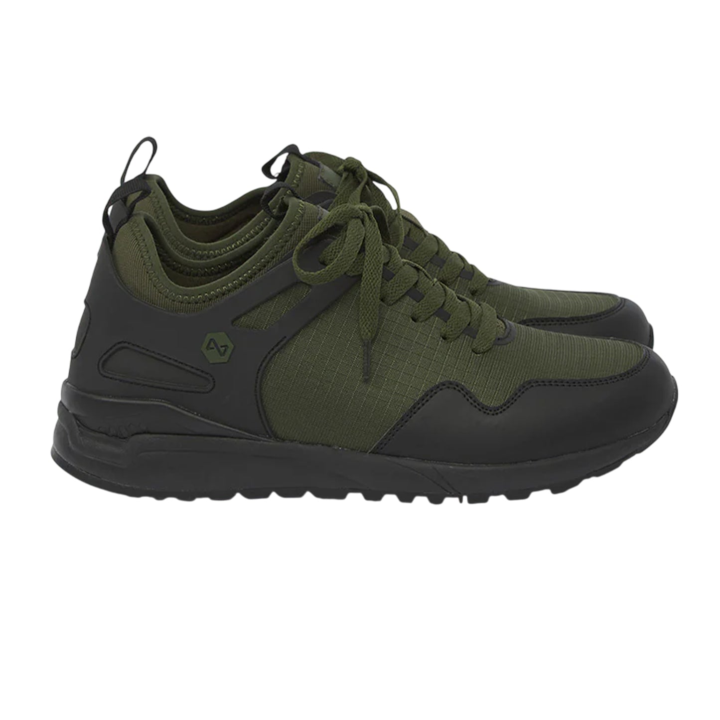 Green - Front - Navitas Mens XT3 Two Tone Trainers