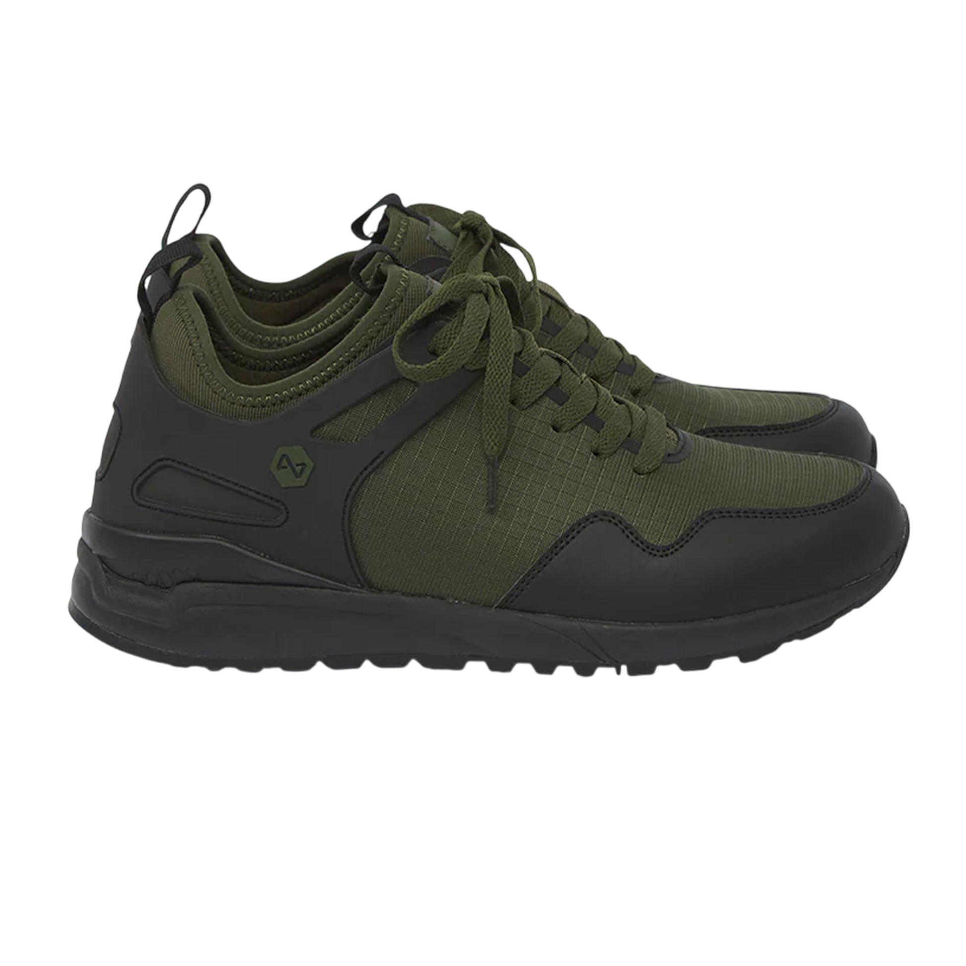 Green - Front - Navitas Mens XT3 Two Tone Trainers