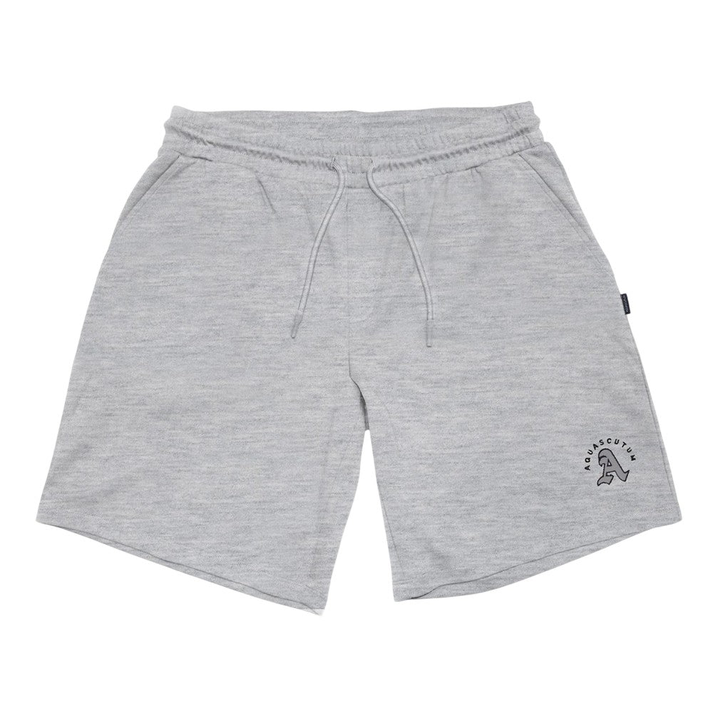 Grey - Front - Aquascutum Mens Fleece Shorts