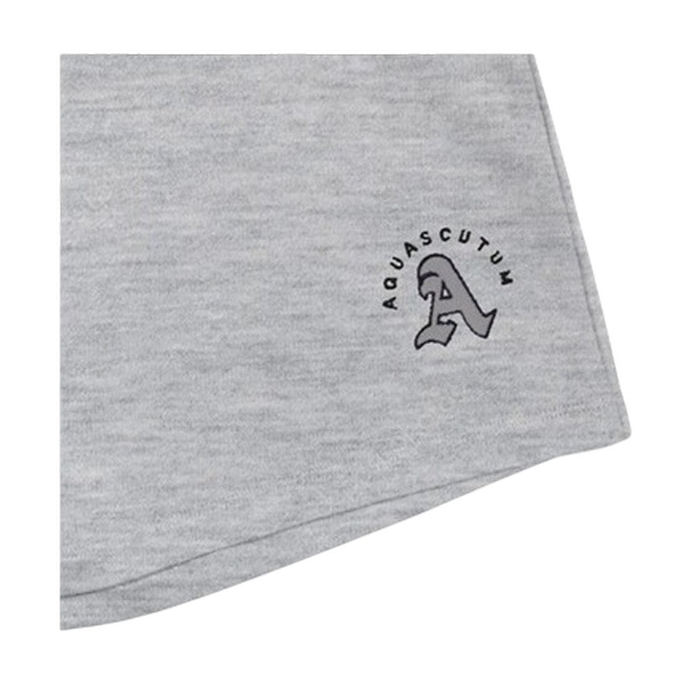 Grey - Side - Aquascutum Mens Fleece Shorts