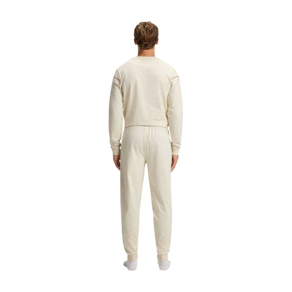 White - Back - Boss Mens Iconic Terrycloth Tracksuit Bottoms