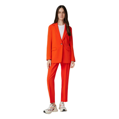 Bright Orange - Lifestyle - Boss Womens-Ladies Tiroko Regular Trousers
