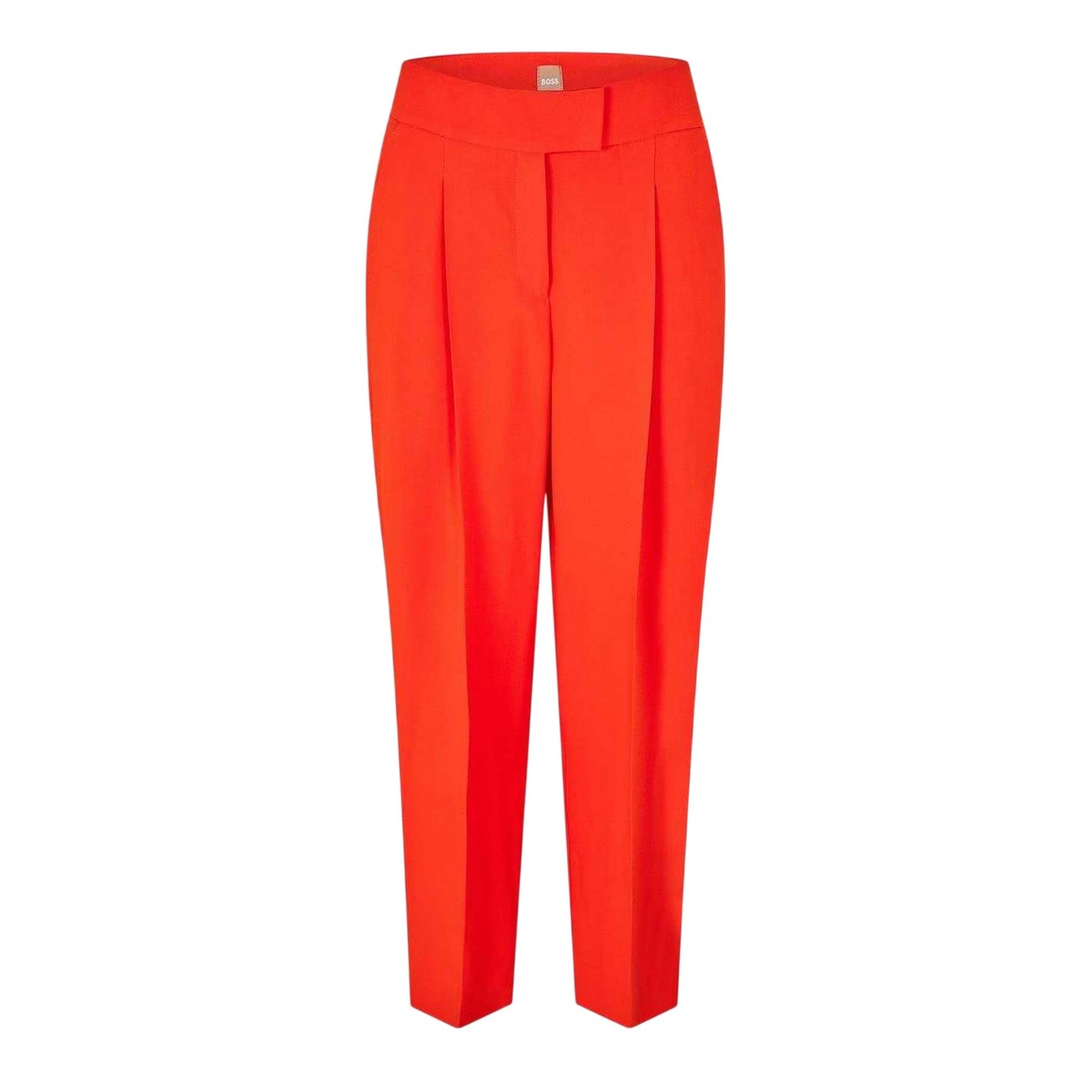 Bright Orange - Front - Boss Womens-Ladies Tiroko Regular Trousers
