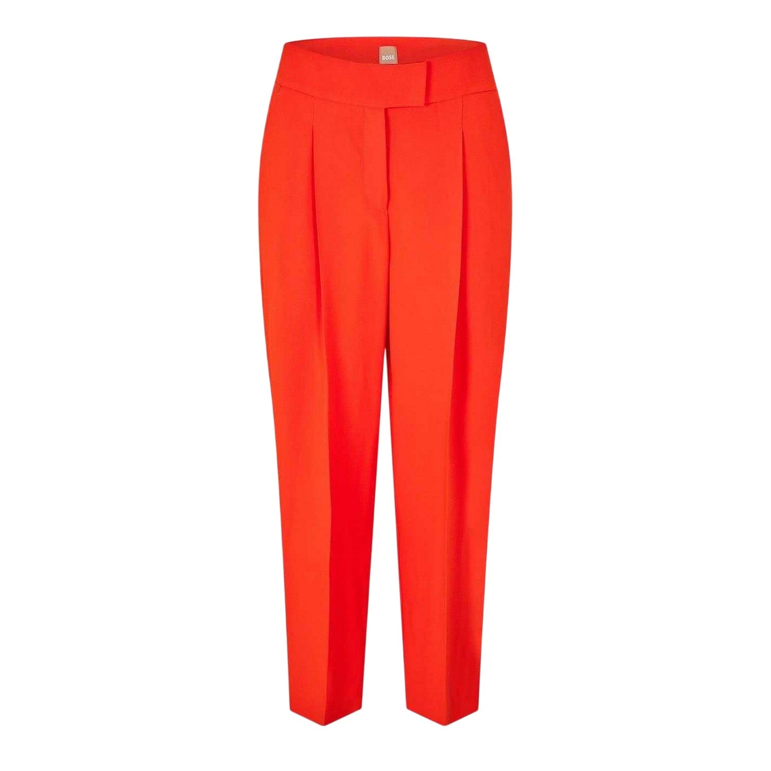 Bright Orange - Front - Boss Womens-Ladies Tiroko Regular Trousers