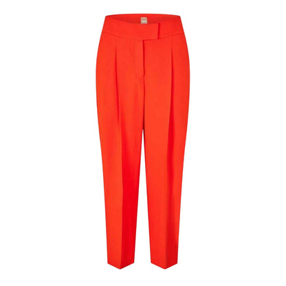 Bright Orange - Front - Boss Womens-Ladies Tiroko Regular Trousers