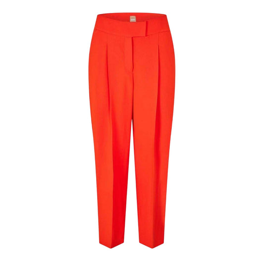 Bright Orange - Front - Boss Womens-Ladies Tiroko Regular Trousers