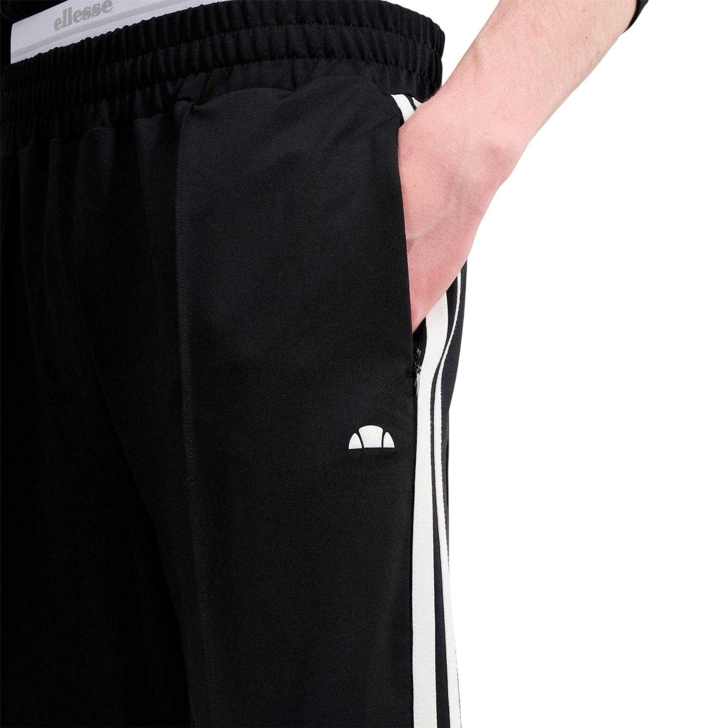 Black - Side - Ellesse Mens Latucci Tracksuit Bottoms