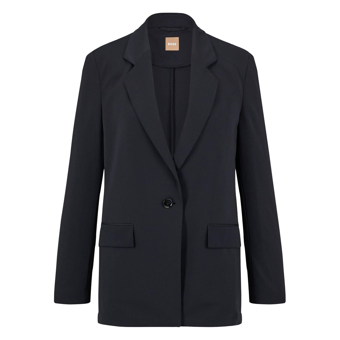 Black - Front - Boss Womens-Ladies Jernara1 Blazer