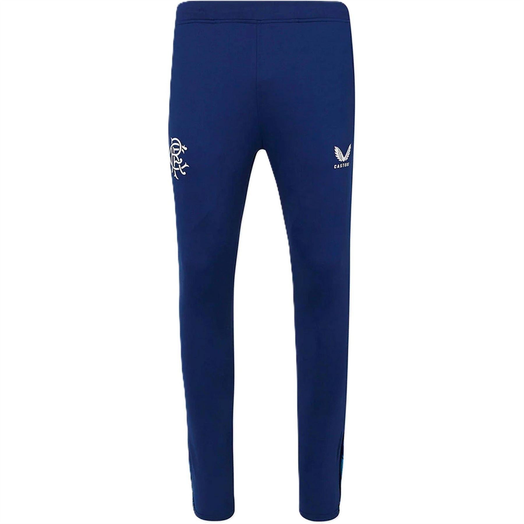 Blue Depth - Front - Castore Mens Rangers FC Tracksuit Bottoms