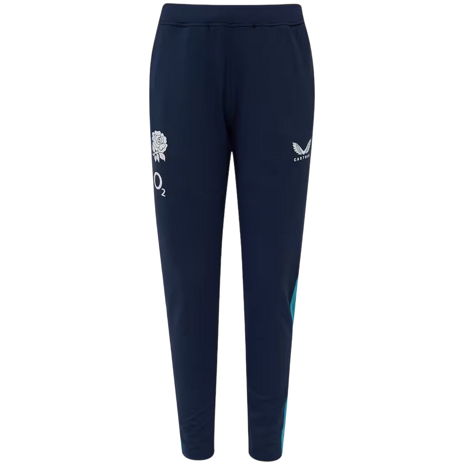 Ink-Storm - Front - Castore Womens-Ladies 2025-2026 England Rugby Tracksuit Bottoms