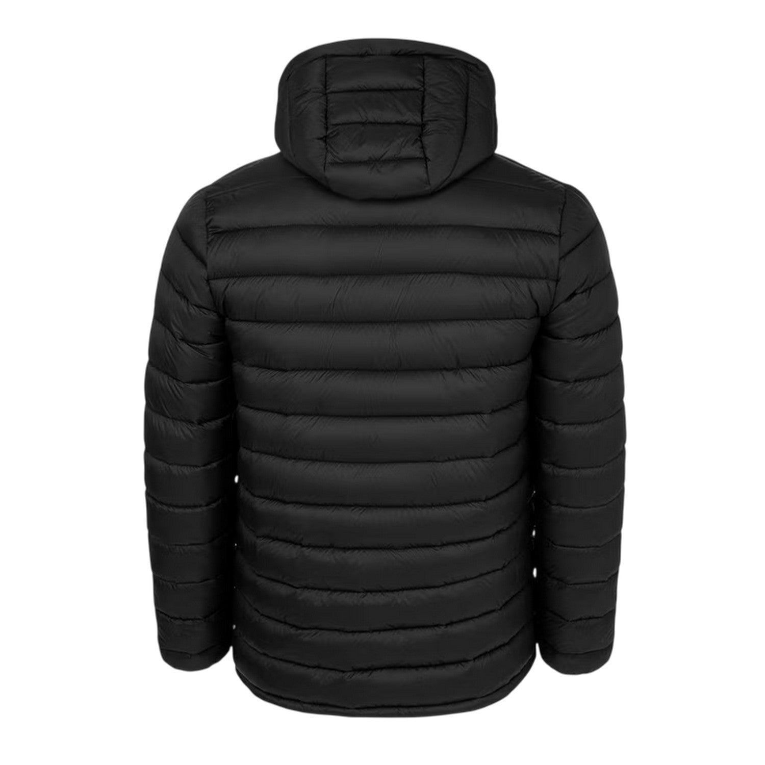 Black - Back - SoulCal Mens Micro Quilted Hooded Jacket
