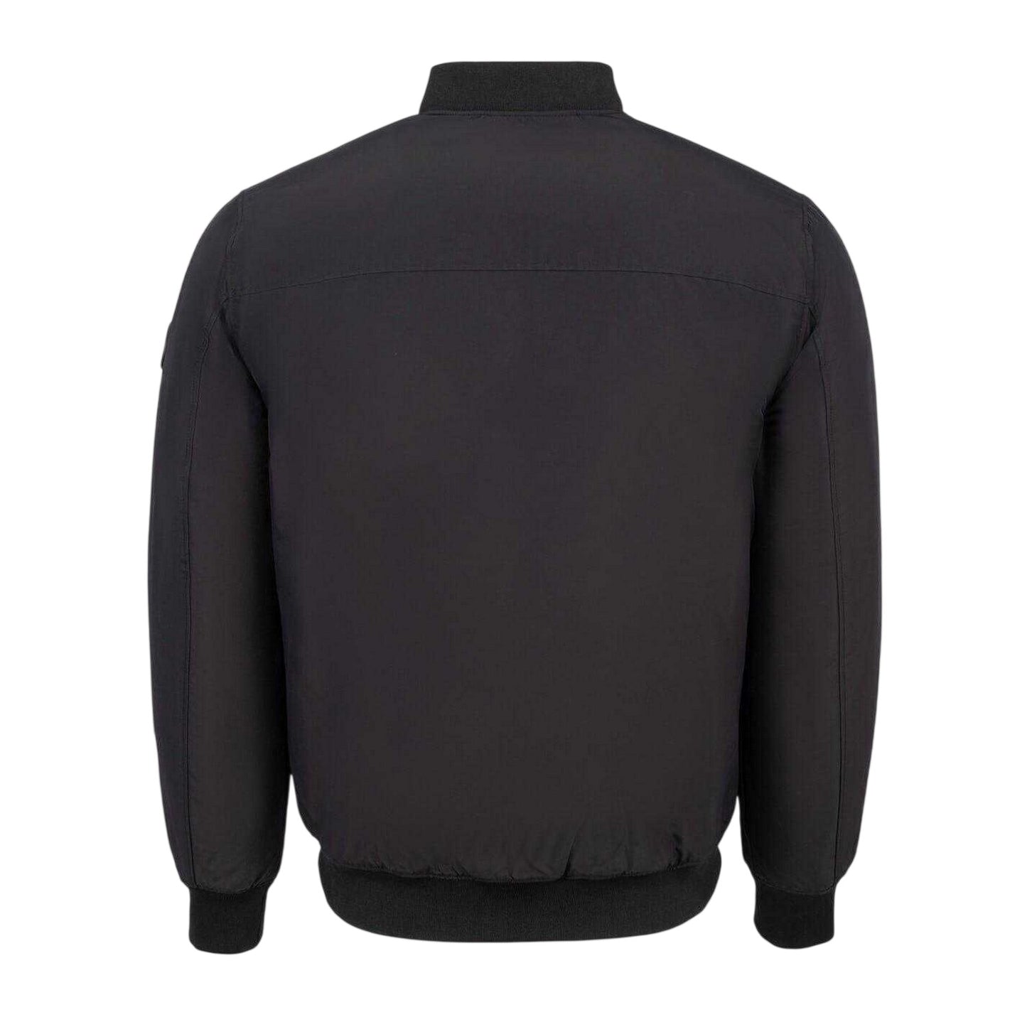 Black - Back - Firetrap Mens Padded Bomber Jacket