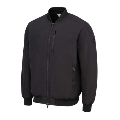 Black - Side - Firetrap Mens Padded Bomber Jacket