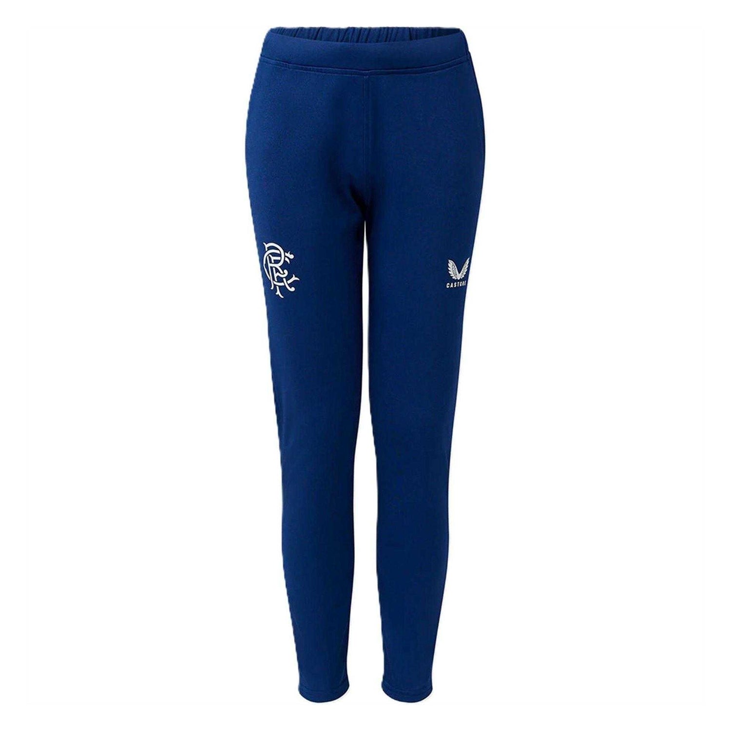 Lapis Blue - Front - Castore Mens Rangers FC Tracksuit Bottoms