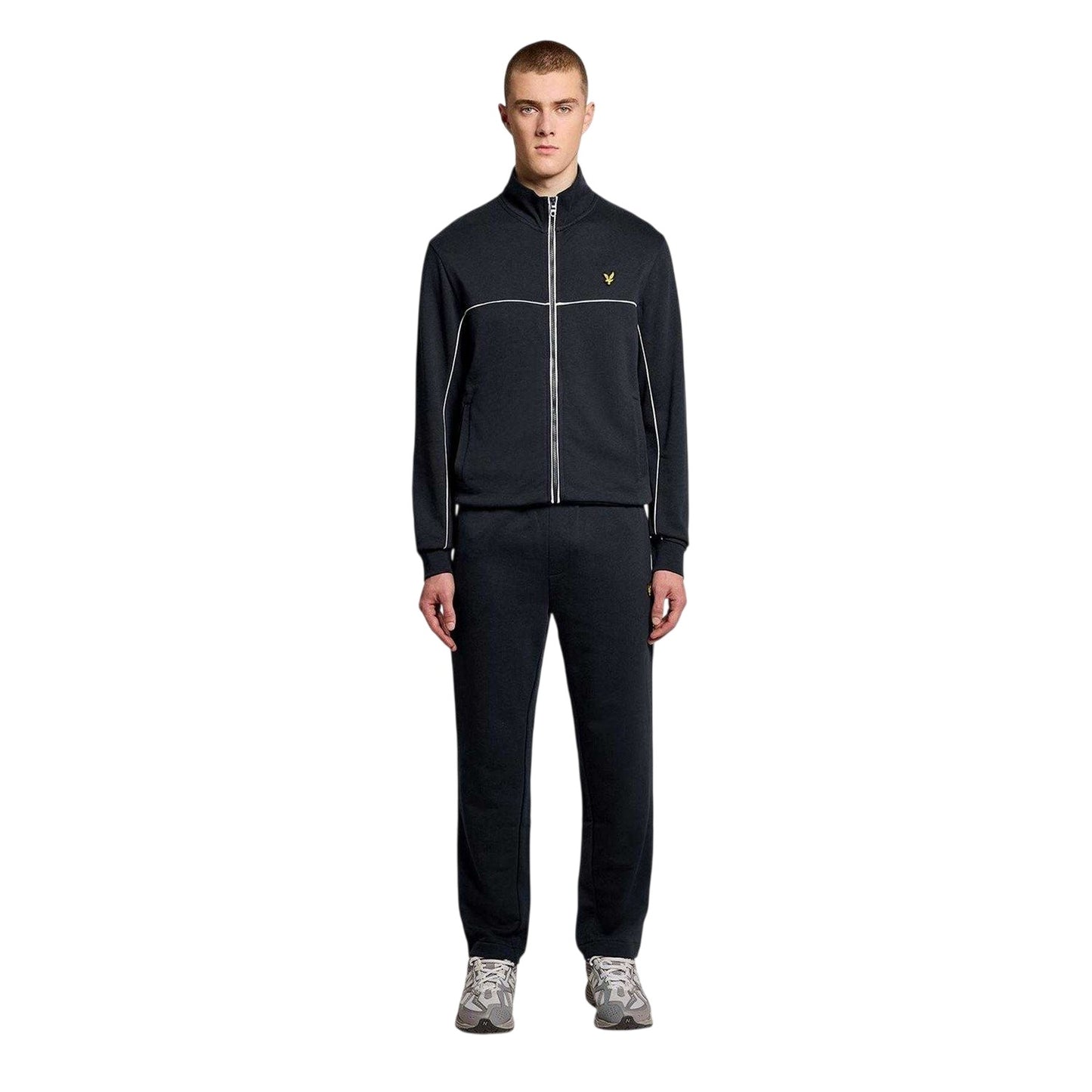 Dark Navy - Lifestyle - Lyle & Scott Mens Open Hem Tracksuit Bottoms