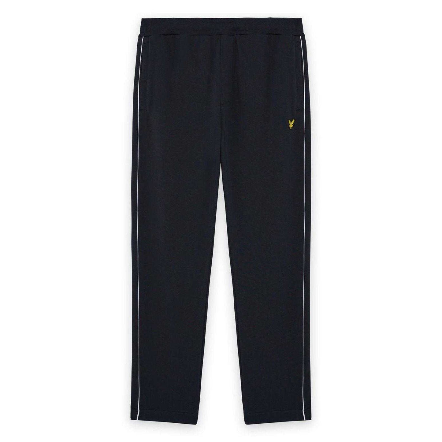 Dark Navy - Front - Lyle & Scott Mens Open Hem Tracksuit Bottoms