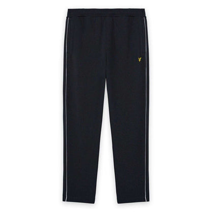 Dark Navy - Front - Lyle & Scott Mens Open Hem Tracksuit Bottoms