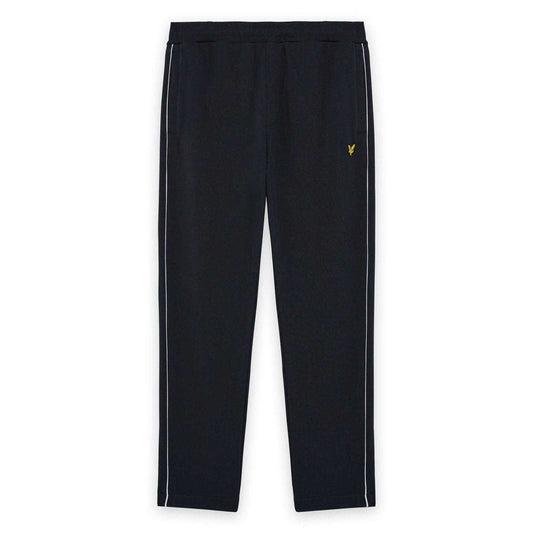 Dark Navy - Front - Lyle & Scott Mens Open Hem Tracksuit Bottoms