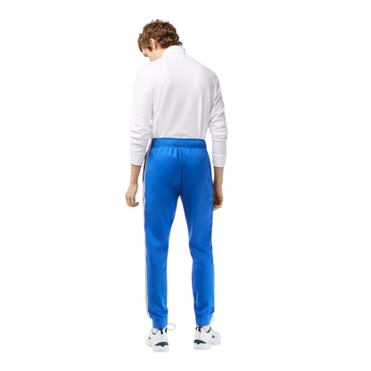 Blue - Back - Lacoste Mens Logo Tapered Tennis Tracksuit Bottoms