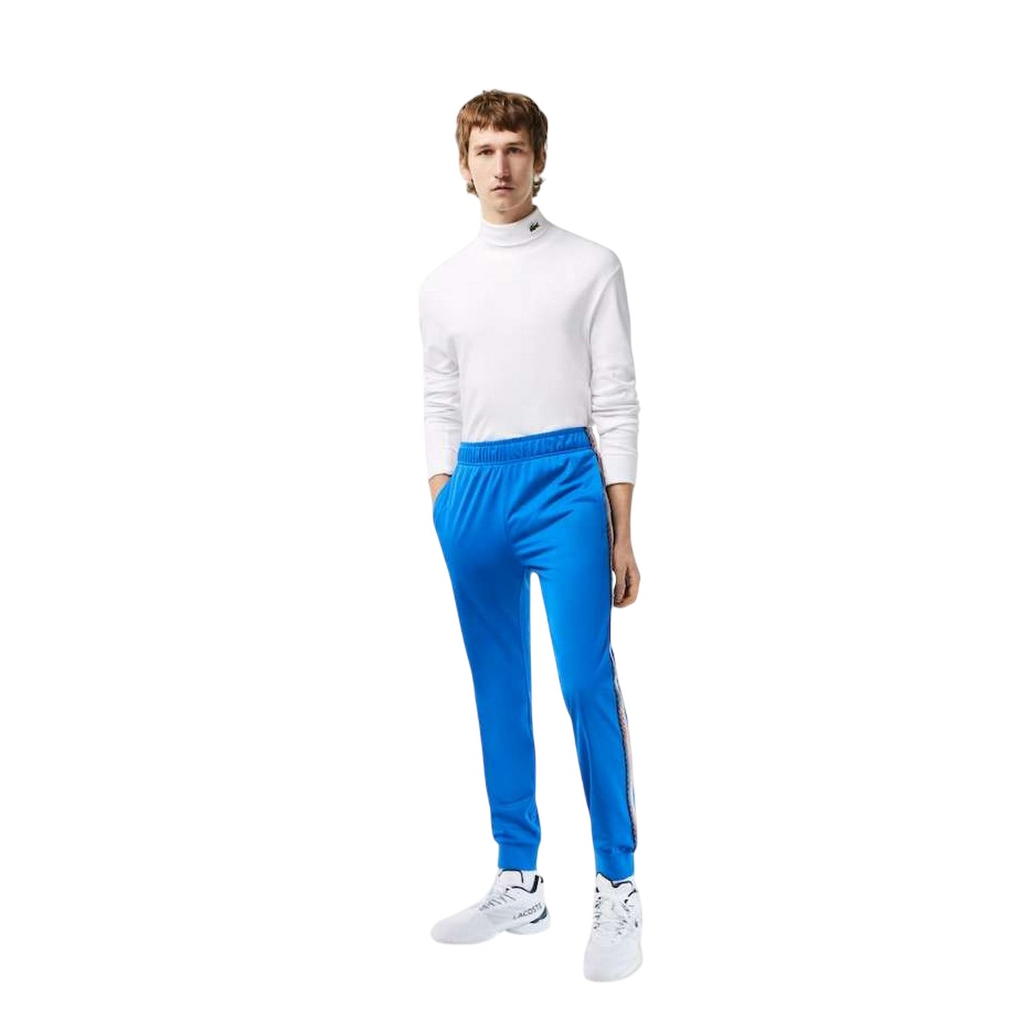 Blue - Lifestyle - Lacoste Mens Logo Tapered Tennis Tracksuit Bottoms
