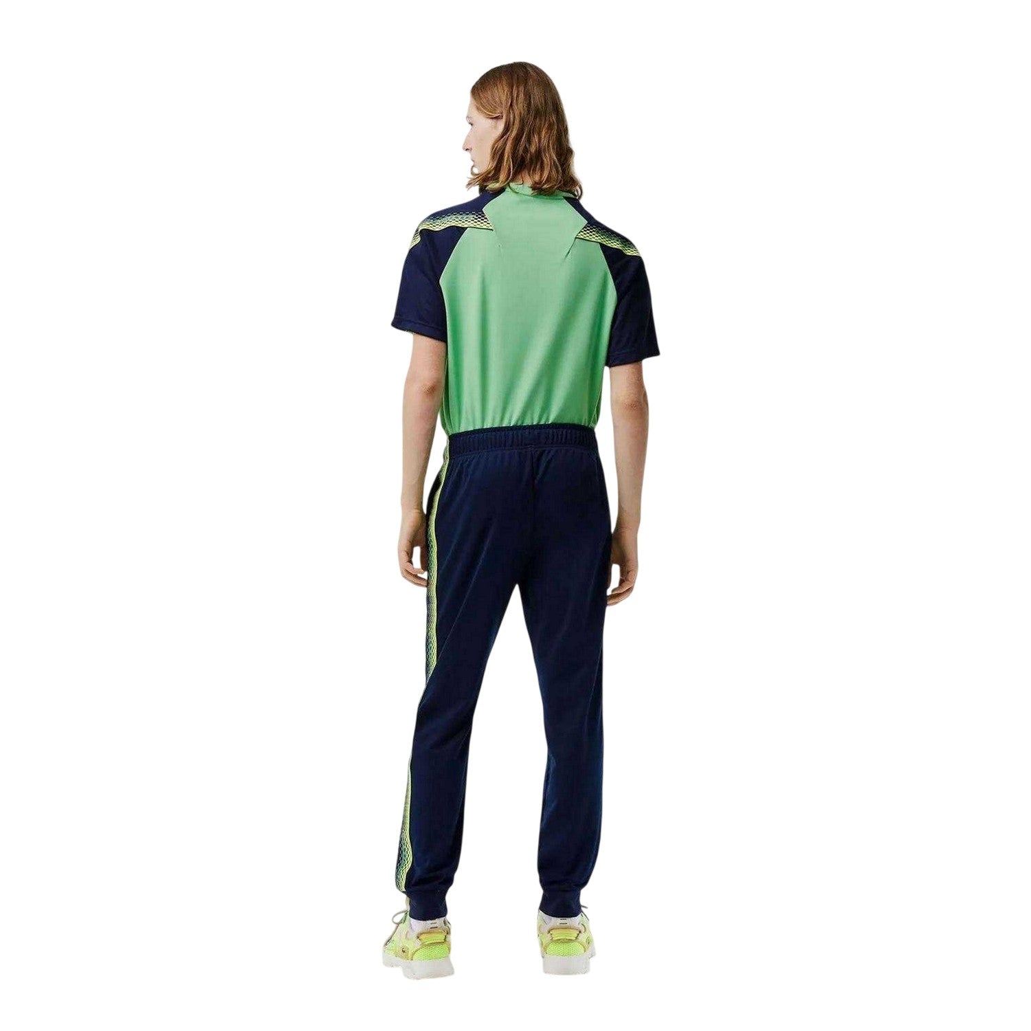 Navy Blue - Back - Lacoste Mens Logo Tapered Tennis Tracksuit Bottoms