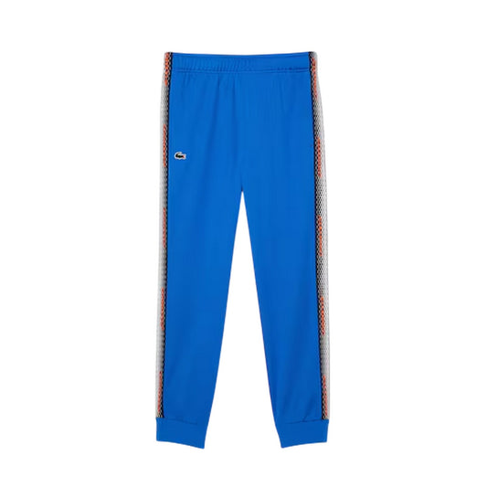 Blue - Front - Lacoste Mens Logo Tapered Tennis Tracksuit Bottoms