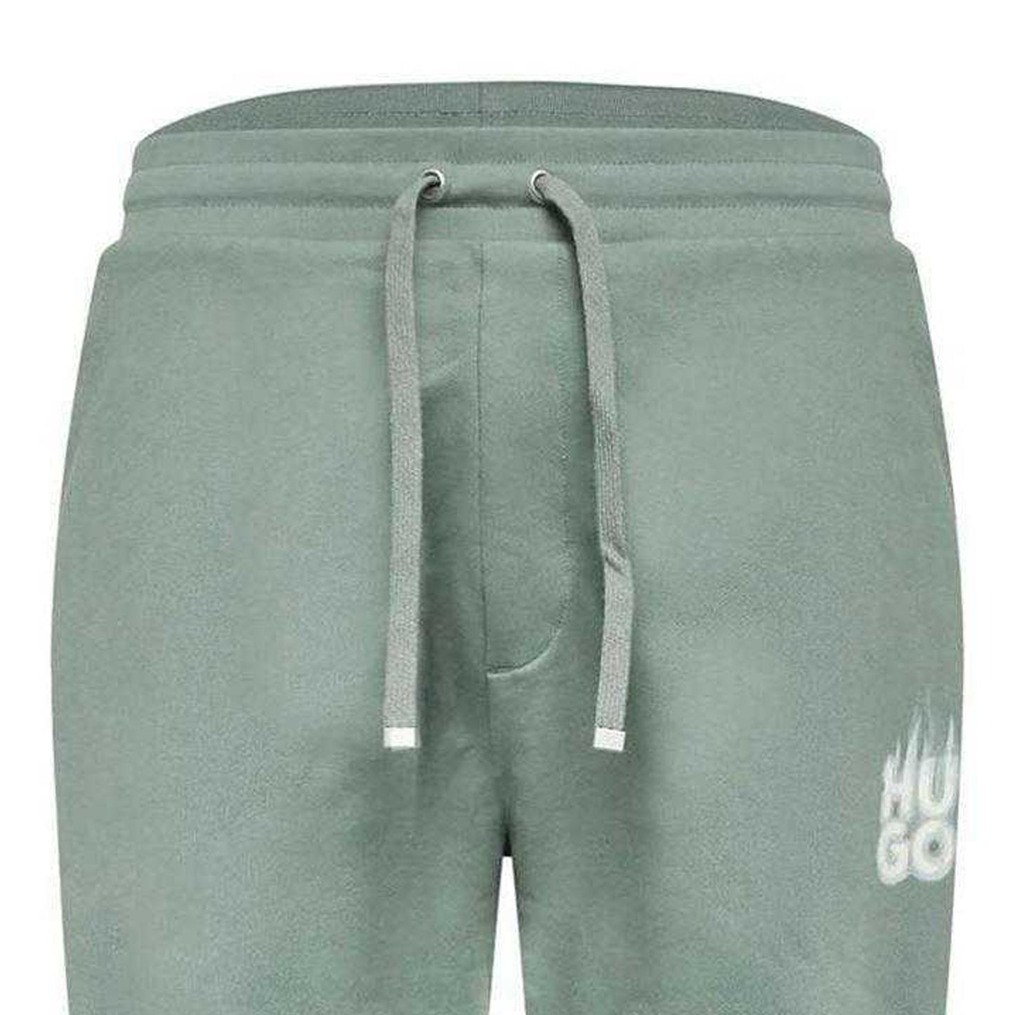 Green - Side - Hugo Mens Dilbero Smoke Logo Tapered Tracksuit Bottoms