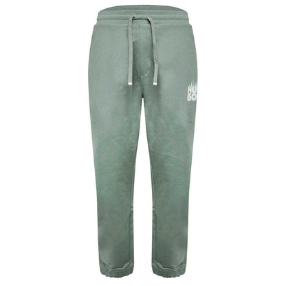 Green - Front - Hugo Mens Dilbero Smoke Logo Tapered Tracksuit Bottoms