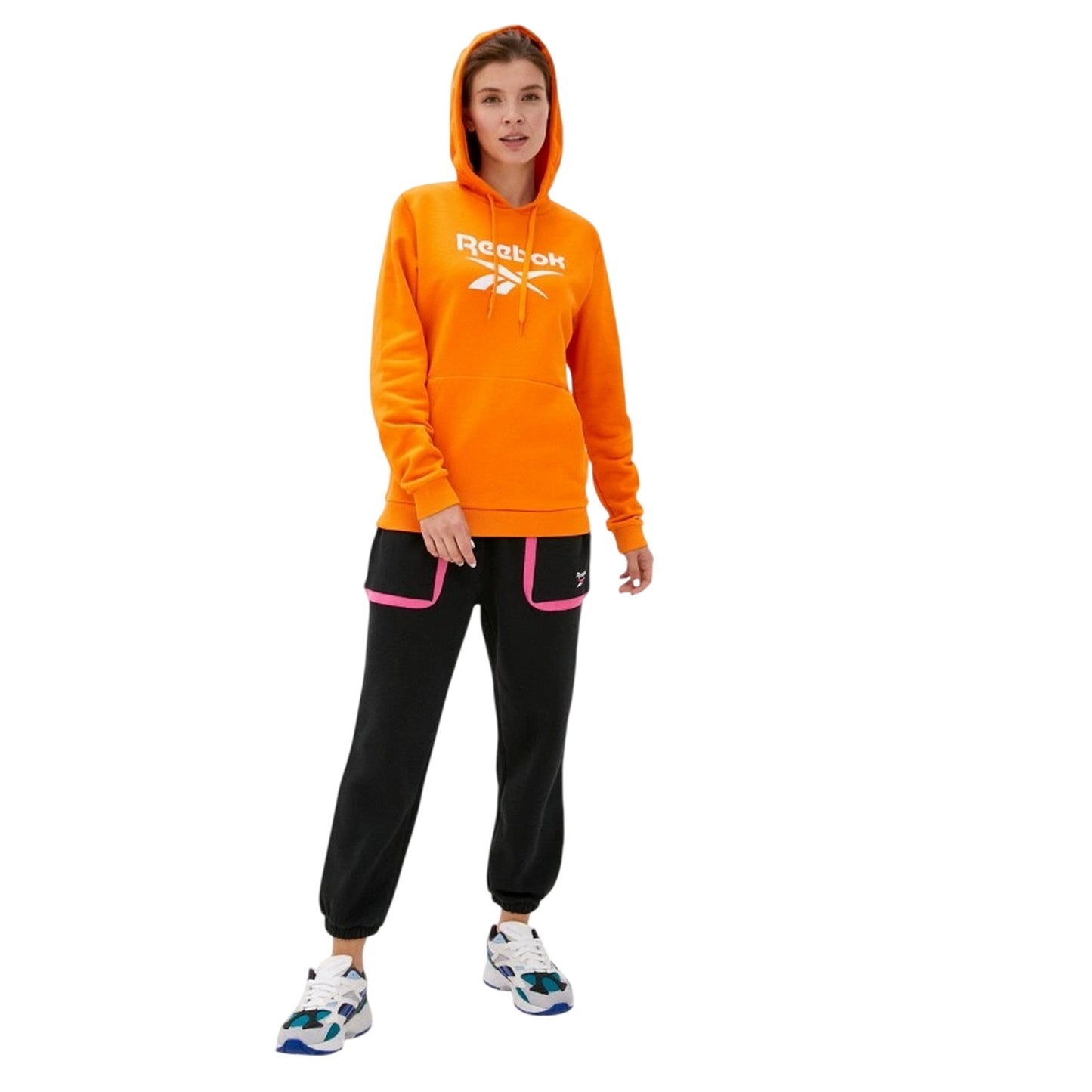 Black - Lifestyle - Reebok Womens-Ladies Logo Jogging Bottoms