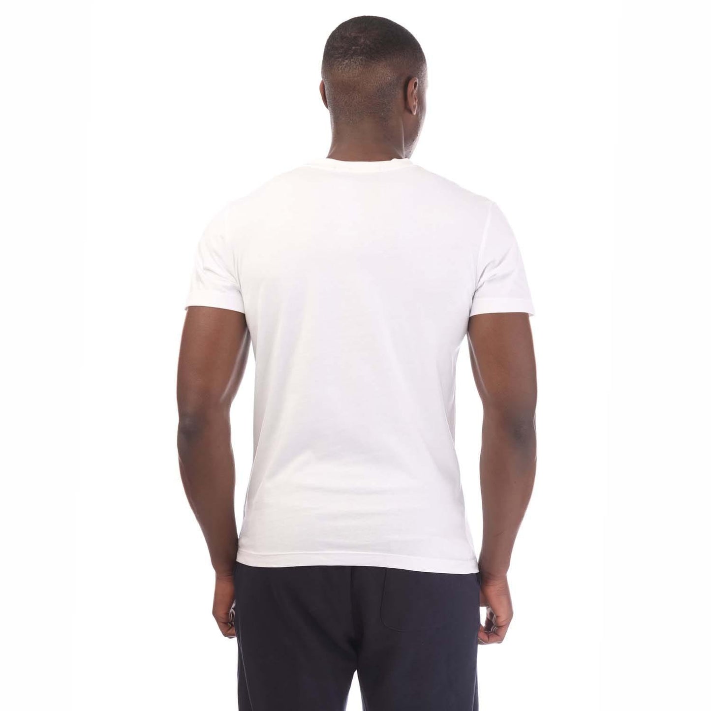 White - Back - Calvin Klein Mens Logo Pocket T-Shirt