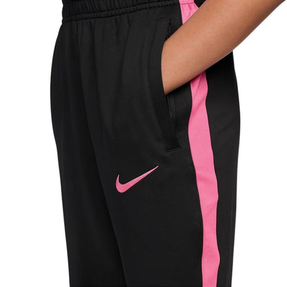Black-Pink - Side - Nike Childrens-Kids Strike Dri-FIT Tracksuit Bottoms