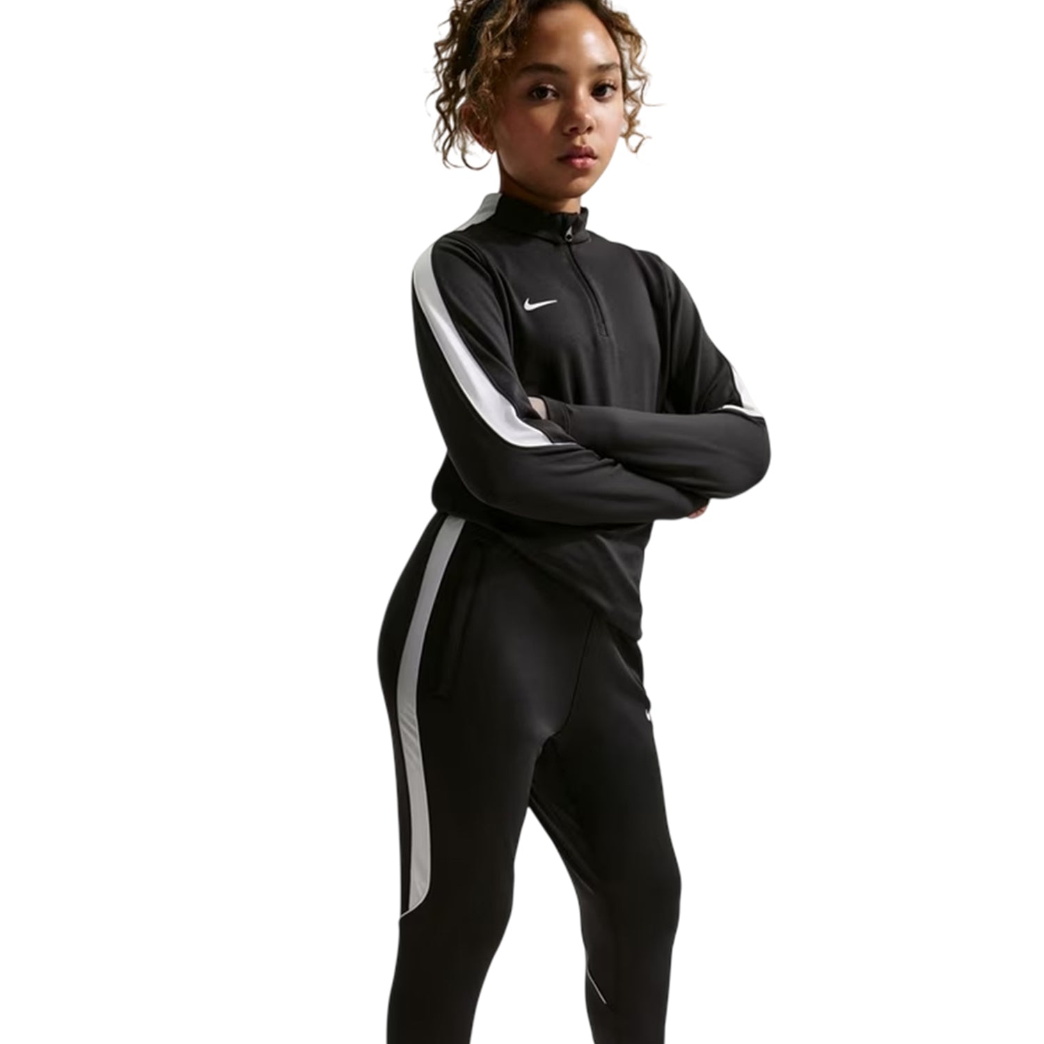 Black-White - Lifestyle - Nike Childrens-Kids Strike Dri-FIT Tracksuit Bottoms