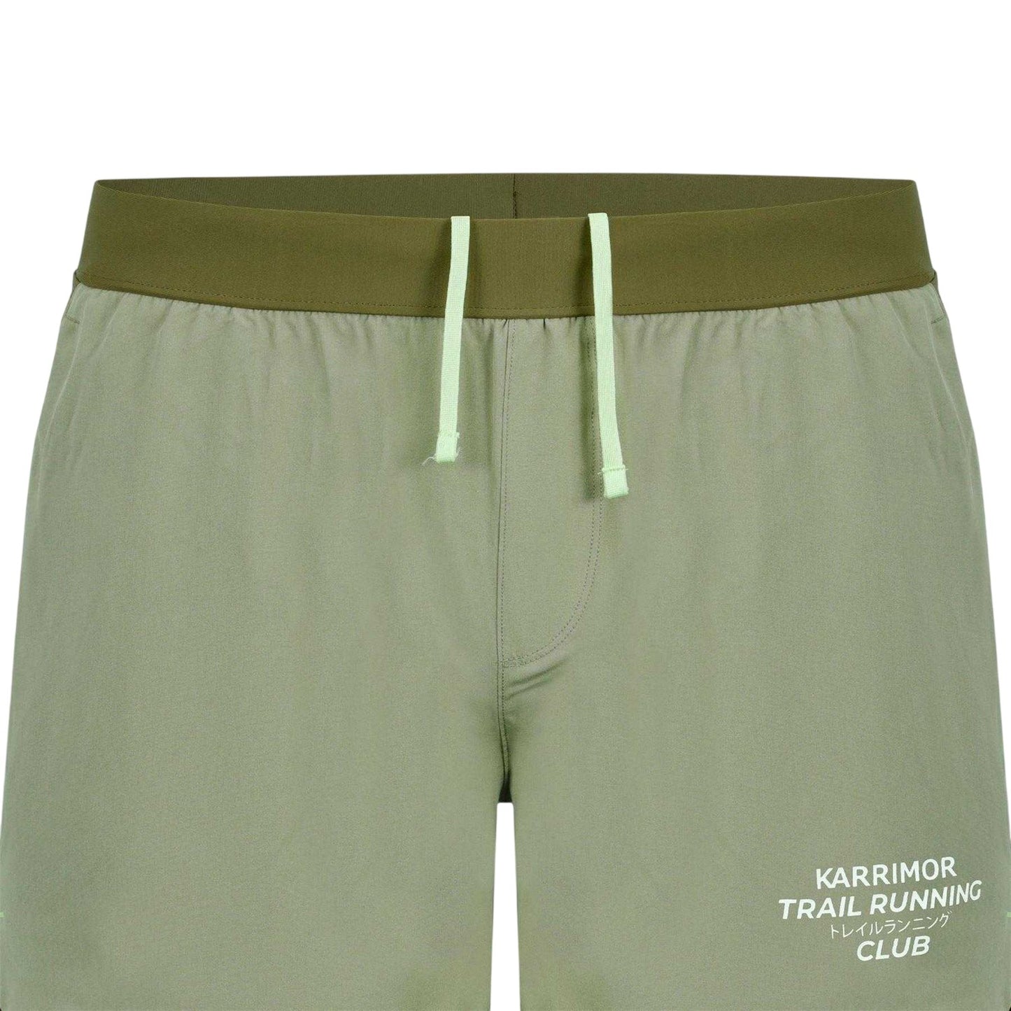 Olive - Lifestyle - Karrimor Mens Performance 2 in 1 Running Shorts