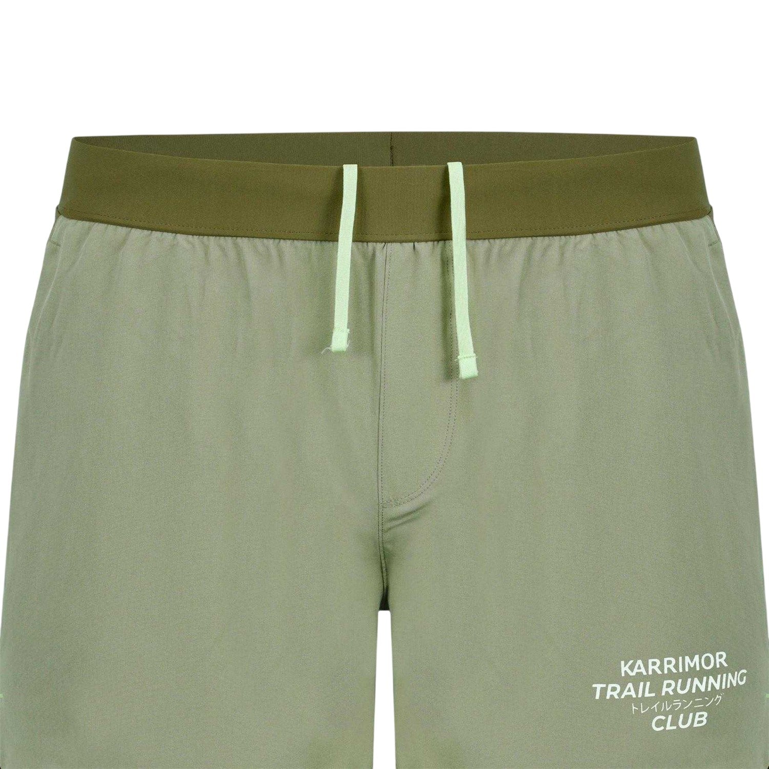 Olive - Lifestyle - Karrimor Mens Performance 2 in 1 Running Shorts