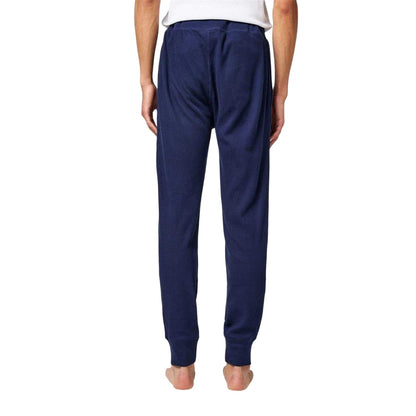 Navy - Back - Ralph Lauren Mens Waffle Jogging Bottoms