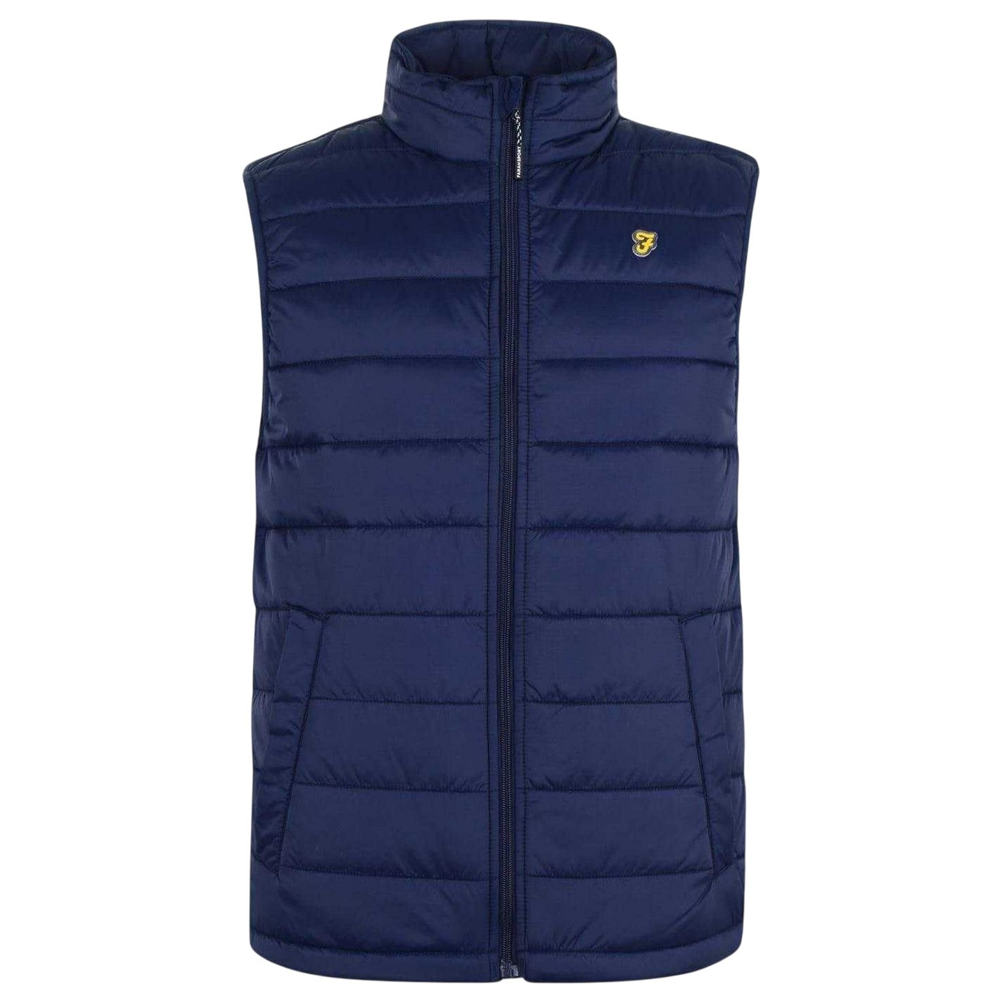 Yale Blue - Front - Farah Mens Dover Quilted Gilet