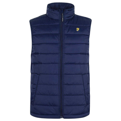 Yale Blue - Front - Farah Mens Dover Quilted Gilet