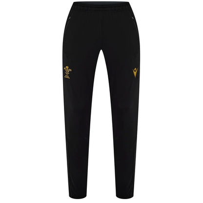 Gold - Front - Wales RU Mens Macron Tracksuit Bottoms