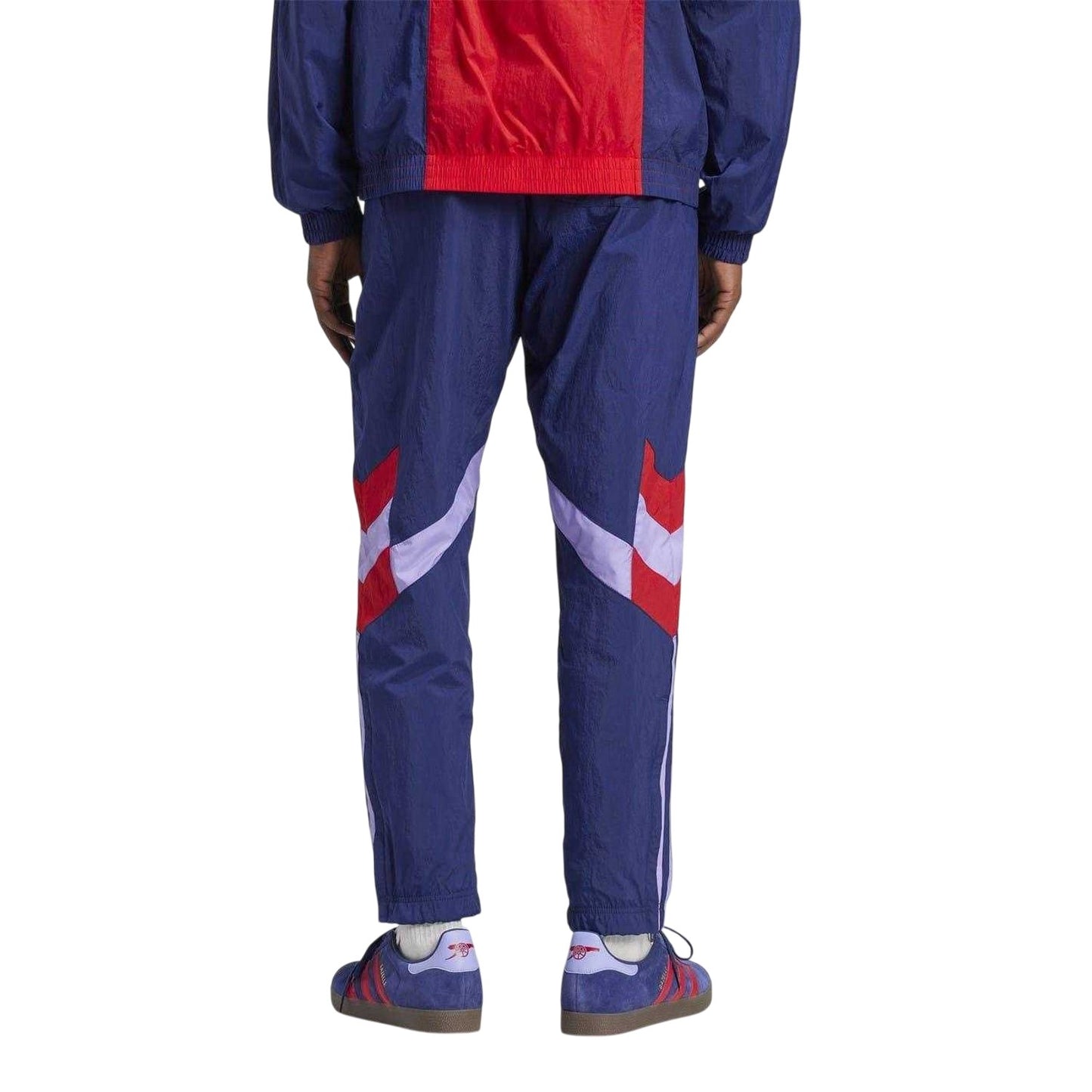 Night Sky-Red - Back - Adidas Mens Arsenal FC Tracksuit Bottoms