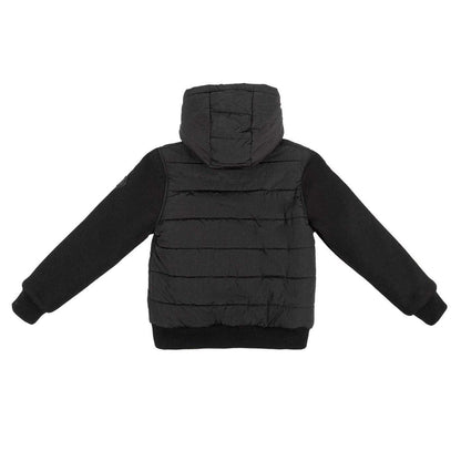 Black - Back - Firetrap Boys Sartorial Quilted Hooded Jacket