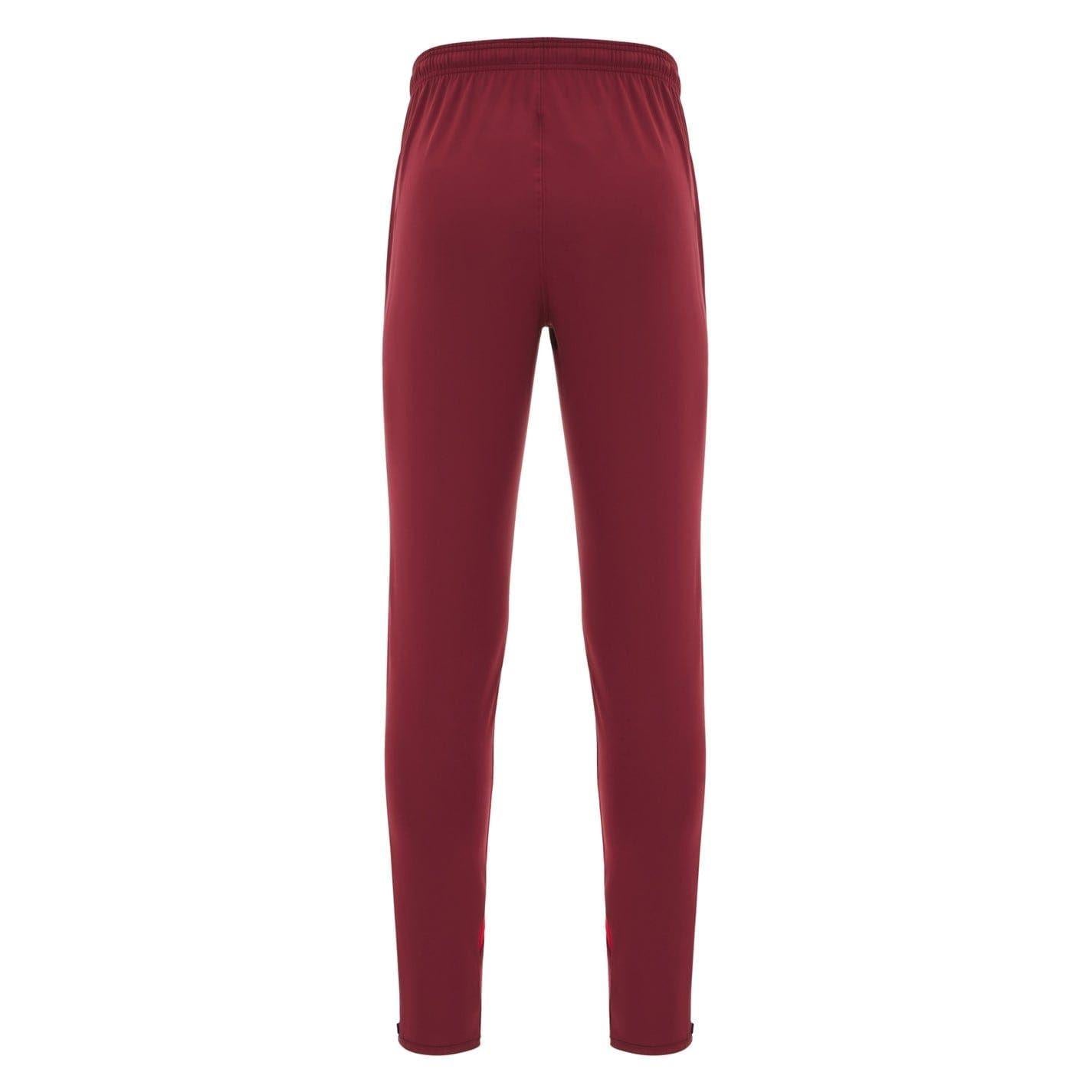 Red - Back - Wales RU Mens Macron Jogging Bottoms