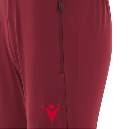 Red - Lifestyle - Wales RU Mens Macron Jogging Bottoms