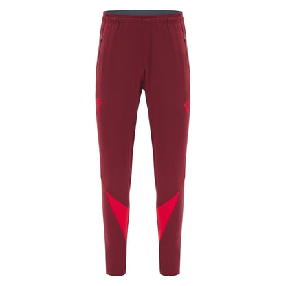 Red - Front - Wales RU Mens Macron Jogging Bottoms