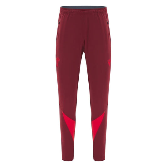 Red - Front - Wales RU Mens Macron Jogging Bottoms