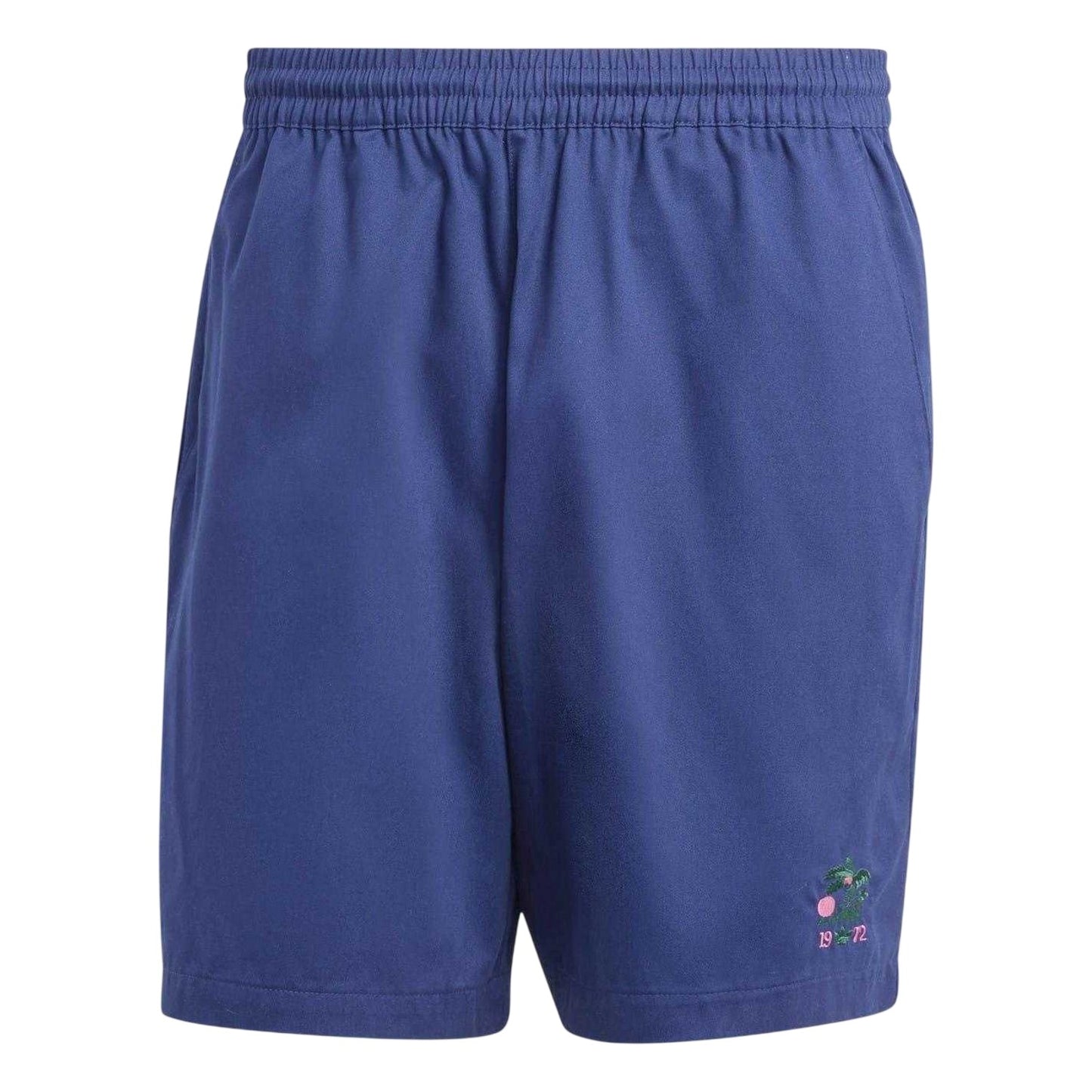 Dark Blue - Front - Adidas Mens Originals Fleece Embroidered Logo Goalkeeper Shorts